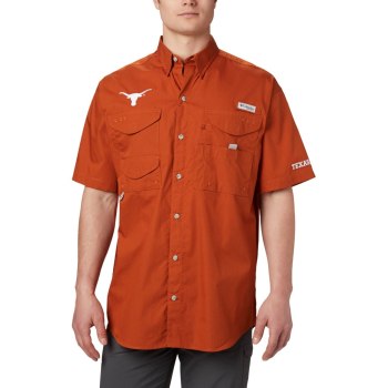 Pánské Košile Columbia PFG Bonehead Short Sleeve - Texas Vínové MZVLIC056